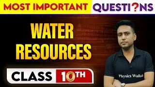 WATER RESOURCES - Most Important Questions || Class-10th
