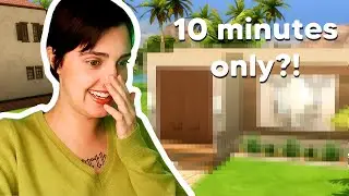 Building an Entire House in 10 MINUTES?! ⏱️ Sims 4 Build Challenge