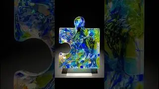 Using Broken Glass to make Art! #shorts