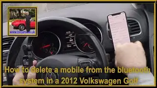 Как удалить мобильный телефон из системы Bluetooth на Volkswagen Golf 2012 года выпуска