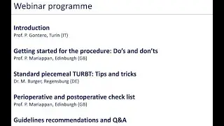 UROwebinar: TURBT ЧАСТЬ 1: Как выполнить оптимальную стандартную процедуру