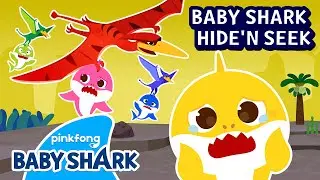 Run Away from the Dinosaurs! 😱 | Baby Shark Hide and Seek | Baby Shark Story | Baby Shark Official