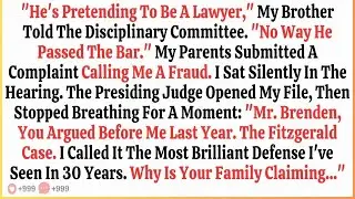 Family Reported Me To The State Bar For  Practicing Law Illegally —The Disciplinary Judge Had My