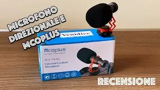 Recensione microfono direzionale McoPlus, per smartphone e fotocamere (24,99&euro;).