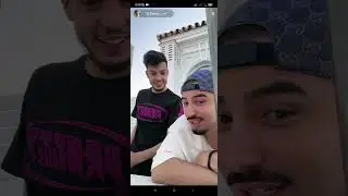 لايف الجن مع رضى من سطح في اسبانيا،الحب يتشاير عبر السطوح😅😅