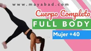 FULL BODY WORKOUT - solo 15 MINUTOS - Espalda, brazos, piernas, glúteos, abdomen - Mujer +40 - 1458