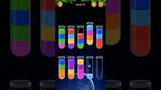 Water Sort Game Level - 71 Without Boosters | Puzzle Games #entertainment #puzzle #games