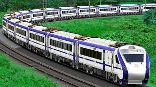 Train High Speed Crossing in Curved Rail | BUMPY RAILROAD | Train Simulator | Railwork | NTG GAMING