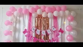 Dekorasi Backdrop Baby Girls Baby Boys Background Bayi Lahiran Aqiqah Mulia HH