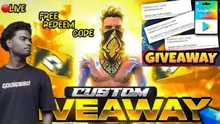 🔴 Redeem code giveaway solo tournament kill point match jujutsu kaisen #ff#live#freefire