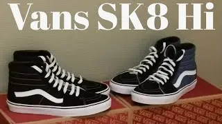 Vans SK8 Hi Black and Navy Blue (shoe review) Skated