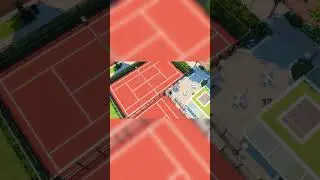 ☀️Tennis Courts & Sunny Caf&eacute; ☀️ || The Sims 4: Build Gameplay