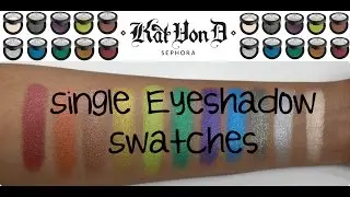 LIVE SWATCHES | Kat Von D Metal Crush Eyeshadows on Dark Skin
