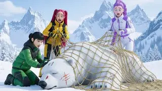 KPOP Demon Hunters: Rescue Trapped Polar Bear by Rumi, Mira & Zoey | Official Music Video