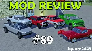 Farming Simulator 19 Mod Review #89 Tesla Cyber Truck, Tundra, Cummins & More!