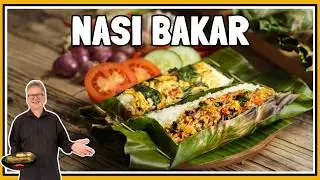 Hoe maak je Indonesische Nasi Bakar? (geroosterde rijst in bananenblad recept)