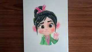 Drawing vanellope | disney drawings |drawing video |#disney