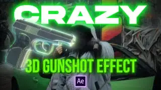 How to Create a CRAZY 3D GUNSHOT Effect! (After Effects Tutorial)