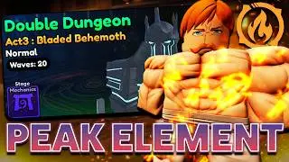 Attempting The *FIRE ELEMENTAL TOWER* in Anime Vanguards!