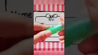 How to make a Name Tag | #shorts #ytshorts #art #nametag #HaramArt
