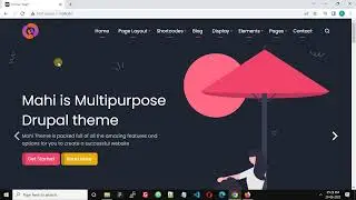 How To Change Logo of Mahi Drupal Theme