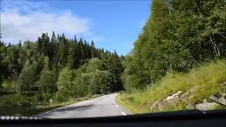 Road from Evje to our hut (Norway Trip #1)