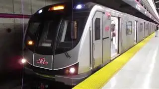 TR 6141-6142 - 6145 - 6146 arriving and departing Bayview Station