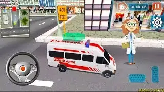 Ambulance Simulator Emergency Driving - Drive 911 Real City Ambulance - Android Gameplay