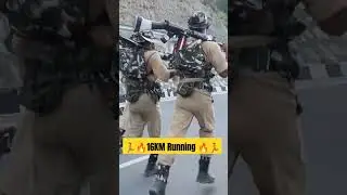 🏃🔥16KM Running 🔥🏃 #bsf #ssb #cisf #crpf #itbp #assamrifles #army #16km #1600meter #5kmrunning #5km