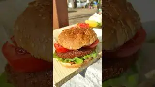 Hamburger de post, la gratar, din burger vegetal #retetedepost