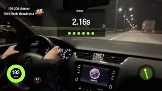 Skoda Octavia RS 2.0 TFSI 482HP MT Stage 3 EFR7163 APR 98 Ron Dragy 100-200 200-250 acceleration