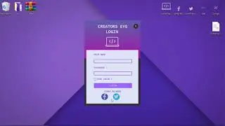 Create Login form  using Creators Eye Framework