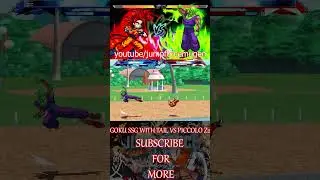 GOKU SSG WITH TAIL VS PICCOLO Z2 #mugen #anime #naruto
