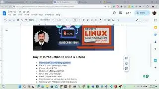 Day 02 : Introduction to Operating Systems  || Introduction to UNIX & LINUX -part 1