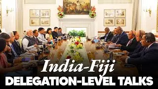 LIVE : PM Modi, PM Rabuka of Fiji hold delegation-level talks at Hyderabad House, New Delhi