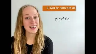 9 vardagliga fraser på svenska! ٩ جمل يومية بالسويدي