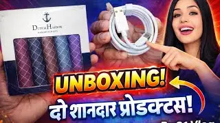 Handkerchief Set & Mobile Charging Cable Unboxing|Honest Review!#unboxing#lowpriceproducts review