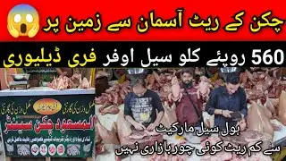 Bumper Sale on Fresh Chicken | Wholesale Chicken Market In Karachi Rs 560 kg | PIB Colony Karachi 