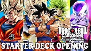 Nuevo TCG Dragon Ball Fusion World  Apertura de todos los Starter Decks + Bonus Packs + Energy Packs