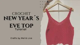 Crochet that Relaxes and Delights ✨ | Spaghetti Strap Top for New Year's Eve (Cl&eacute;a Duplo)