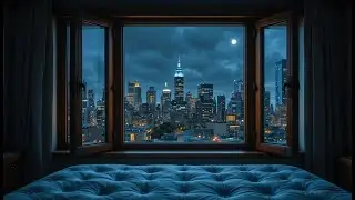 Night Rain ASMR 🌧️ Cozy City Window Sounds for Deep Sleep, Relaxation & Stress Relief
