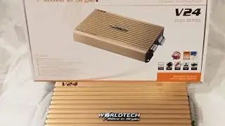 Worldtech WT-4079.4AMP/22 4 channel Amplifier unboxing #worldtech WT-4079
