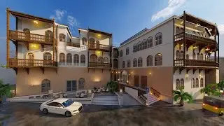 Architectural Animation - Swahili Conservation Old Town Mombasa
