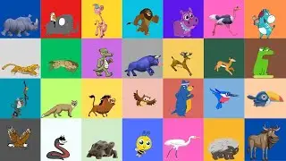 Safari Animal Sounds for Kids | Learn Animal Names & Sounds Compilation | Little Bunny Learns