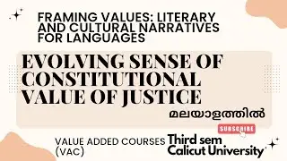 Evolving Sense of Constitutional Value of Justice | VAC BA Languages