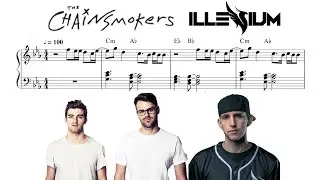 The Chainsmokers & Illenium - Takeaway (Piano Cover & Sheet Music)