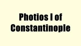 Photios I of Constantinople