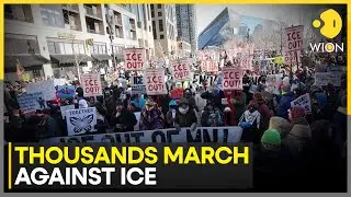 Minnesota Immigration Crackdown: Thousand Brave Sub Zero Weather to Protest Against Ice | WION NEWS