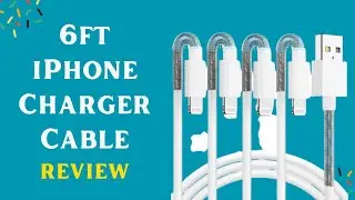 4Pack 6ft iPhone Charger Cable [Apple MFi Certified]: Charge with Confidence