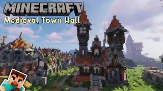 Minecraft Timelapse - Medieval Town Hall!!